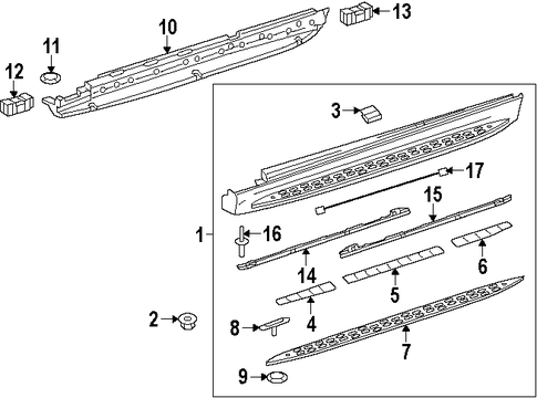 GL550 RUNNING BOARD