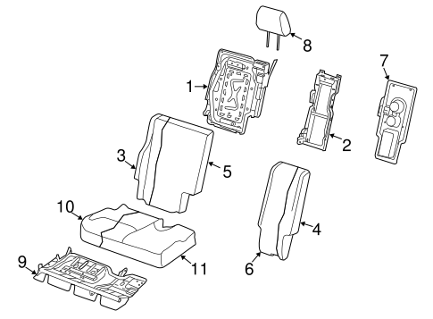 Journey REAR SEAT COMPONENTS 5