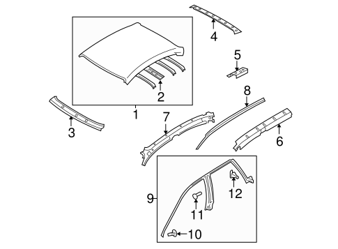 Outback EXTERIOR TRIM - ROOF 2