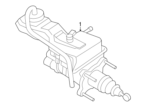 Tribute MASTER CYLINDER - COMPONENTS ON DASH PANEL