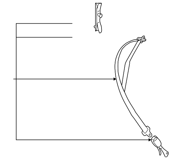 64611FC120NF Деталь SEAT BELT ASSY, RIGHT