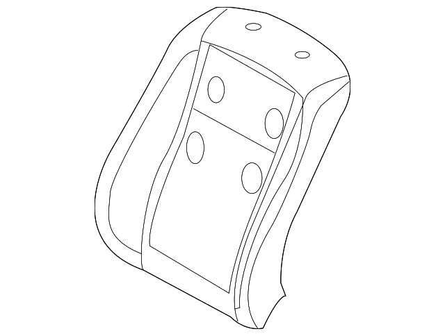 52-10-7-058-568 SEAT BACK PAD, RIGHT