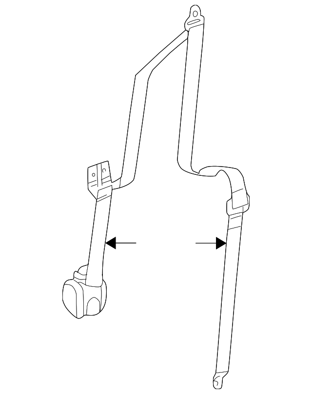 XA961F1AI Деталь BELT & RETRACTOR, RIGHT