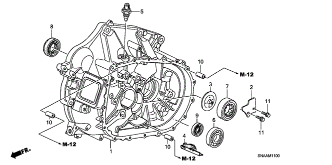 CIVIC SEDAN MT CLUTCH CASE (2.0L)