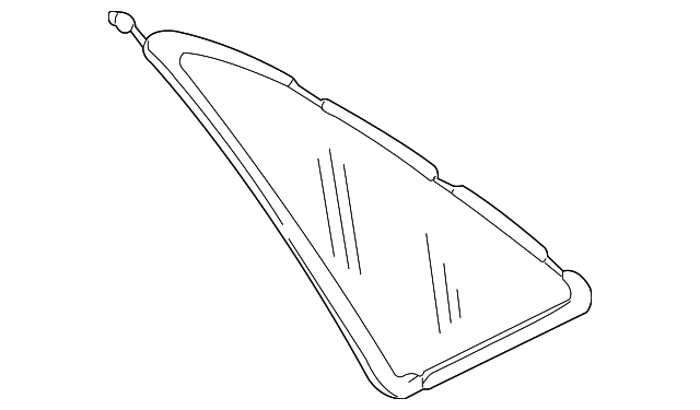 4D0845299Q Деталь QTR GLASS, LEFT