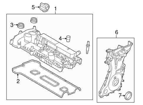 Explorer VALVE & TIMING COVERS