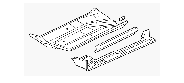 8N8-802-303 Деталь FLOOR PAN, LEFT