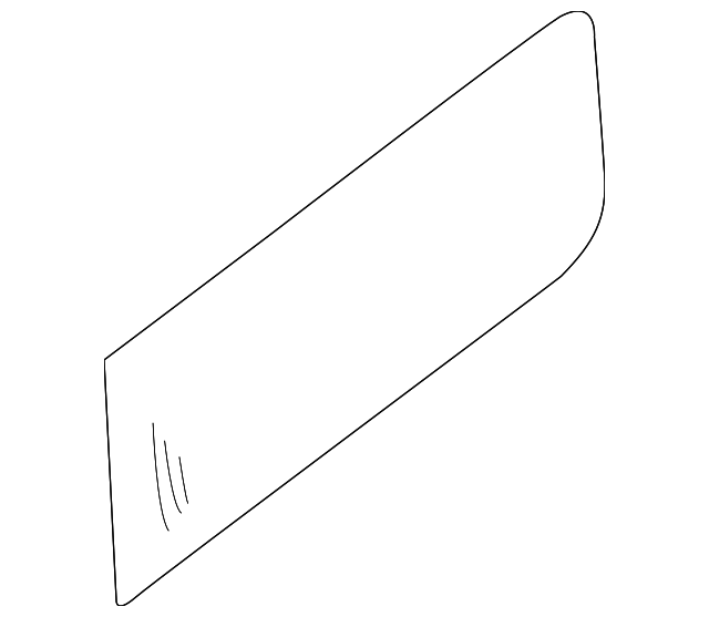 83341-1PB0A Деталь REAR GLASS, LEFT