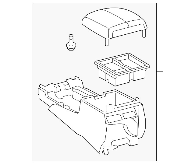 58901-60660-C0 CONSOLE ASSY