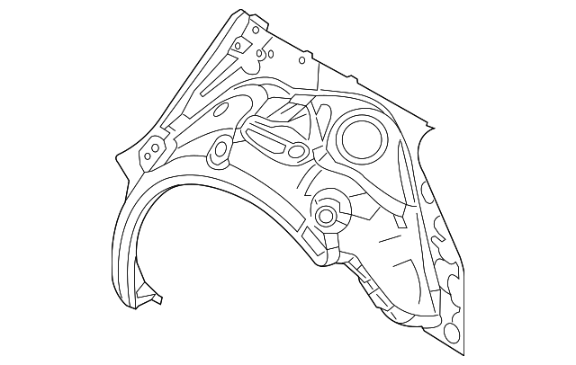 BJY7-70-11Y Деталь INNER WHEELHOUSE, RIGHT