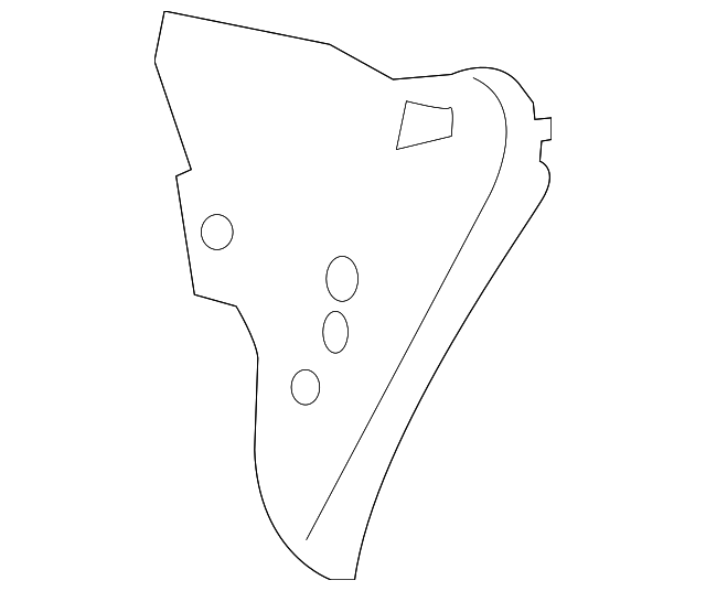 61735-02160 Деталь REAR PANEL, RIGHT