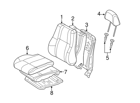 Durango FRONT SEAT COMPONENTS 2