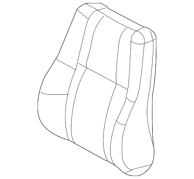 5RV01DX9AB SEAT BACK COVER, LEFT