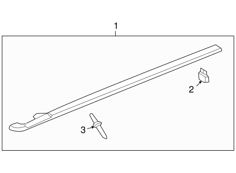 Corvette EXTERIOR TRIM - PILLARS