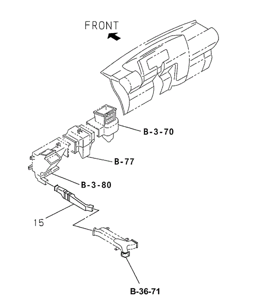 INTERIOR / BUMPER/REAR DUCT for 1998 Acura SLX #1