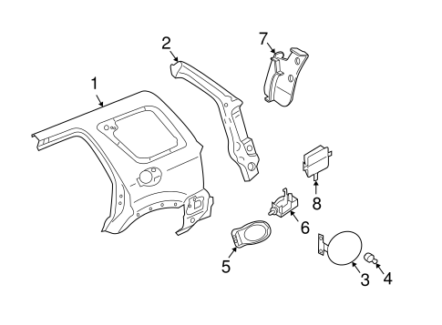 Escape QUARTER PANEL & COMPONENTS