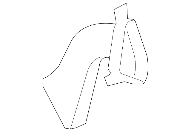 68004011AA Деталь FLOOR DUCT, LEFT