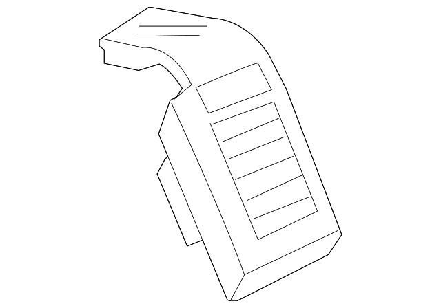 1DZ291K7AD Деталь AIR DUCT, LEFT