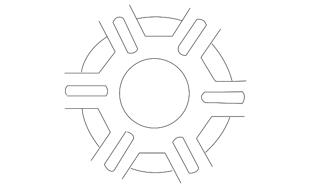 6C3Z-1007-D Деталь WHEEL, ALLOY