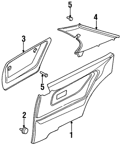 318ti INTERIOR TRIM - QUARTER PANELS
