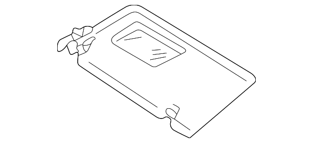 208-810-24-10-8G77 Деталь SUNVISOR, RIGHT