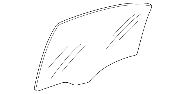 203-735-19-10 Деталь DOOR GLASS, LEFT