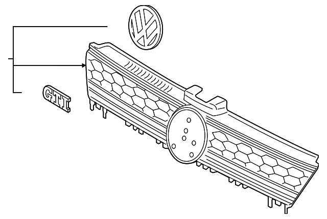 5GM-853-651-H-BTU Деталь GRILLE