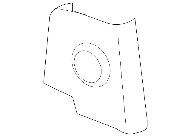10358735 Деталь REAR PILLAR TRIM, LEFT