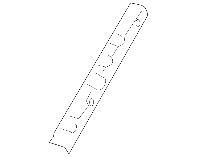 85817-2F500 Деталь WINDSHIELD PILLAR TRIM BRACKET, LEFT