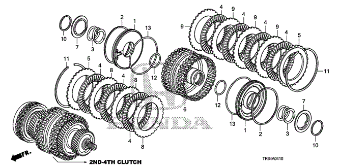 TRANSMISSION - AUTOMATIC/AT CLUTCH (2ND-4TH) for 2009 Honda FIT #1