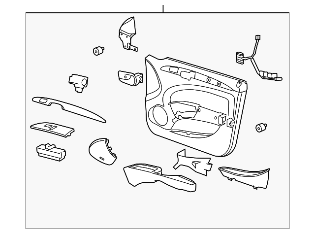 20938172 DOOR TRIM PANEL, LEFT