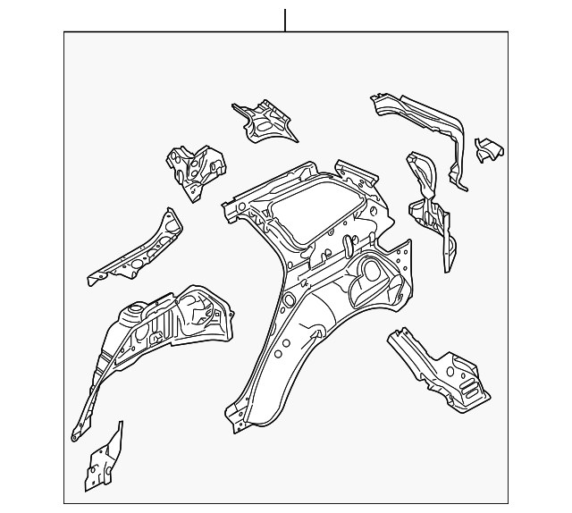 EH44-71-100A Деталь INNER PANEL ASSY, LEFT