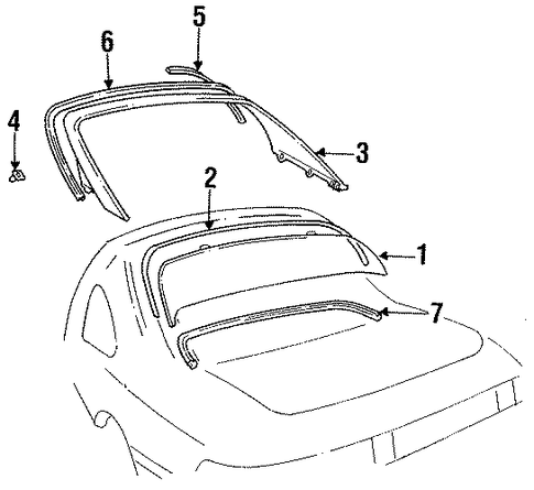 MR2 GLASS & HARDWARE - BACK