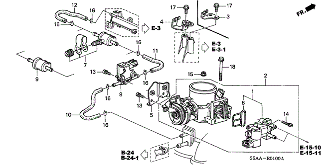 ENGINE/THROTTLE BODY for 2004 Honda CIVIC SEDAN #1