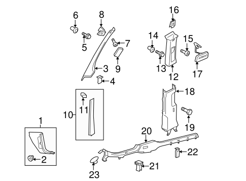 Jetta INTERIOR TRIM - PILLARS