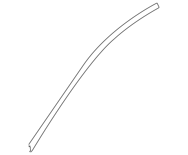 D651-50-8W1A Деталь UPPER MOLDING, LEFT