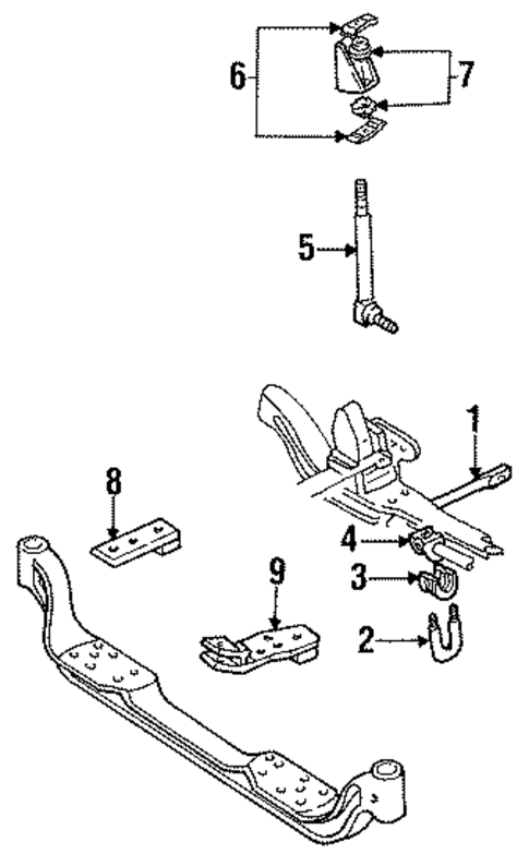 C2500 STABILIZER BAR & COMPONENTS 3