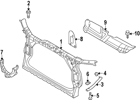 allroad RADIATOR SUPPORT