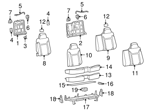 i-370 REAR SEAT COMPONENTS 2