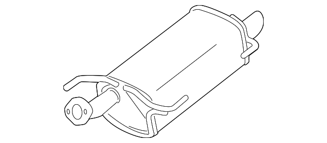 20100-1KC0C Деталь REAR MUFFLER