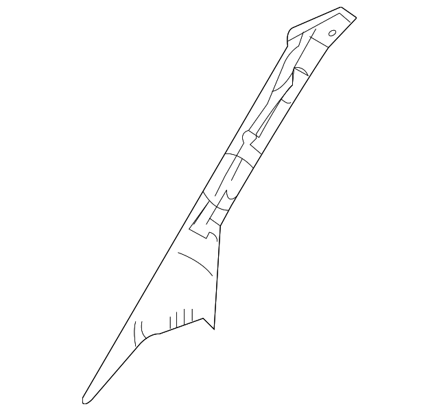 1HB02XDVAA Деталь WINDSHIELD PILLAR TRIM, LEFT
