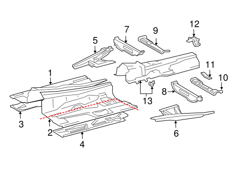 CLK320 FLOOR & RAILS