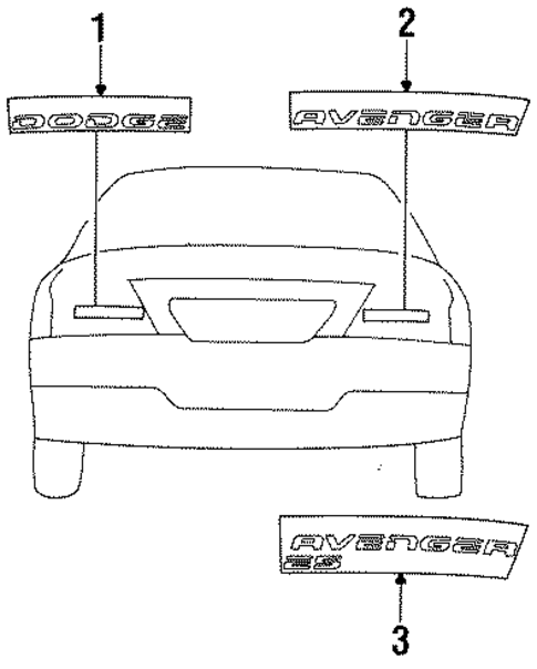 Avenger EXTERIOR TRIM - TRUNK