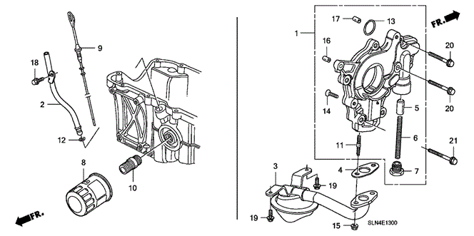 ENGINE/OIL PUMP - OIL STRAINER for 2008 Honda FIT #1