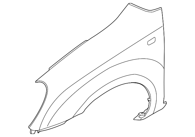 66311-1D000 Деталь FENDER, LEFT