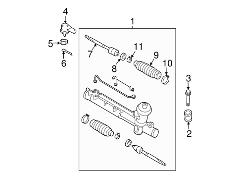 Tribute STEERING GEAR & LINKAGE 2