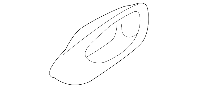 GJ6A58303B22 Деталь HANDLE BEZEL, RIGHT