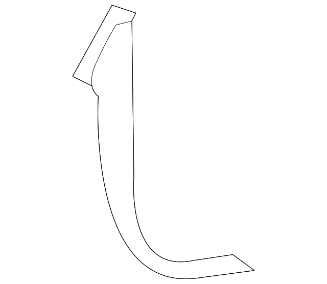 XC14BDAAA Деталь KICK PANEL TRIM, RIGHT