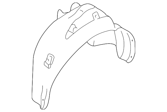 3B9-810-971-C-01C Деталь WHEELHOUSE LINER, LEFT