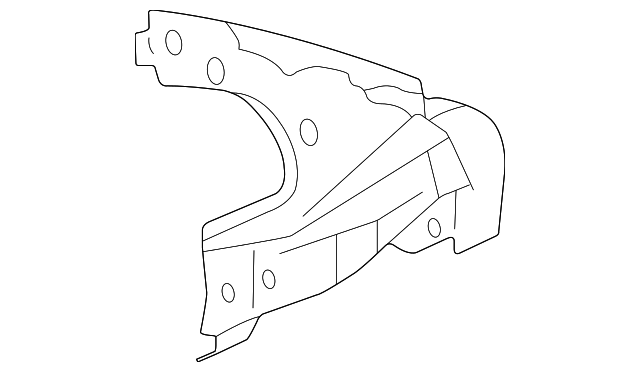 3B5-809-405-C Деталь INNER PANEL, LEFT